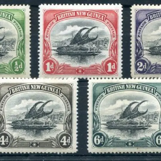 1901 "British New Guinea" ½d to 1/- set with ...