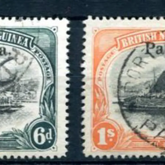 1906 Large "Papua" ovpt 4d to 2/6d with horiz wmk. ...