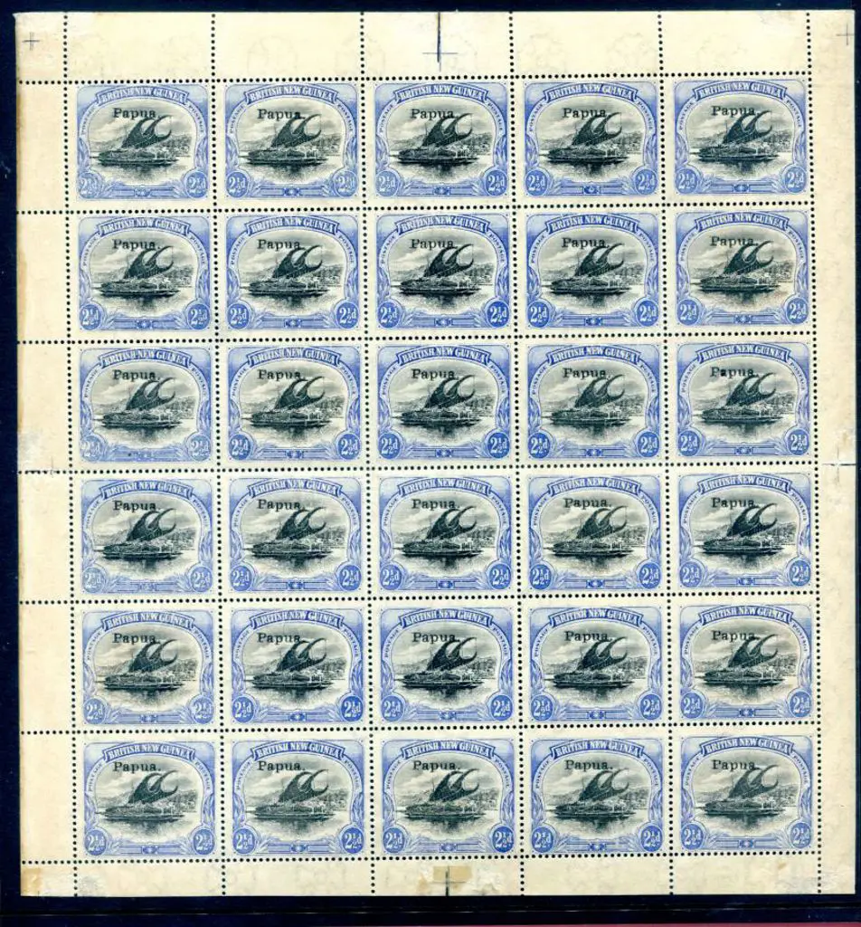 1907 2½d black & ultramarine with small "Papua" ... Image 1++
