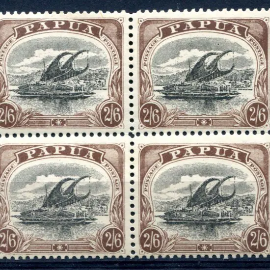1907/10 2/6d black & brown "large Papua" perf. 11. ...