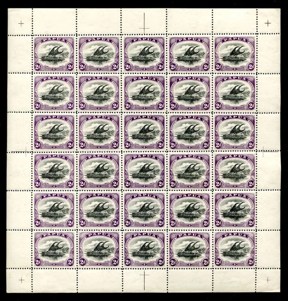 1907/10 2d black & purple, small "Papua", wmk ... Image 1++