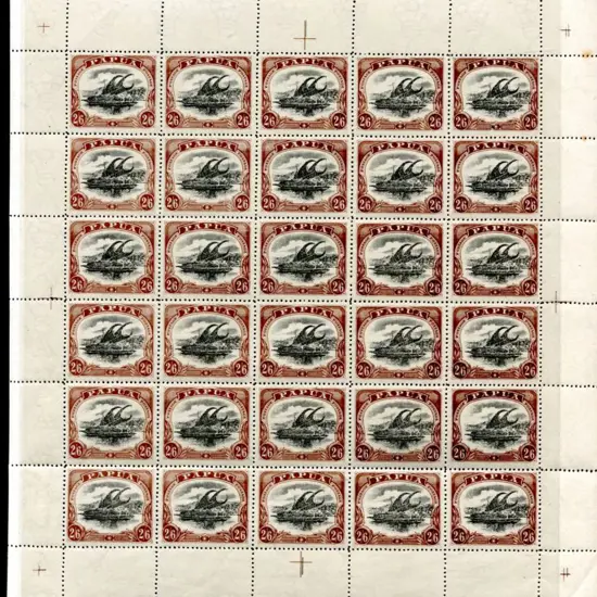 1910 2/6d black & brown with upright wmk & perf ...