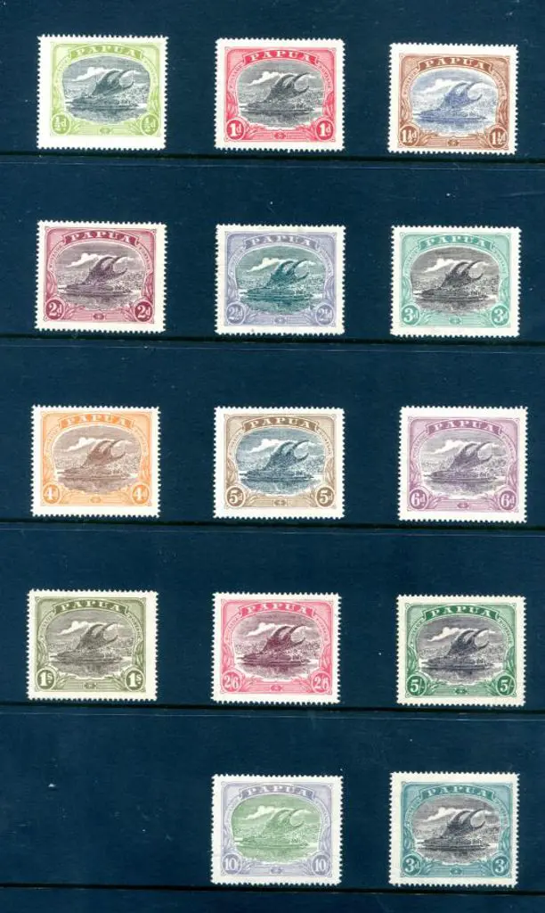 1916/31 ½d to 10/- simplified bicolours set of 13. ... Image 1++