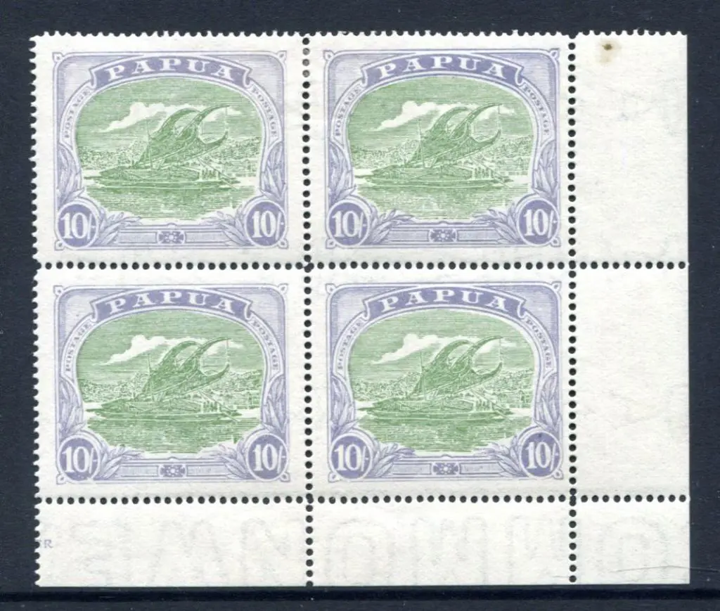 1916/31 10/- green & pale ultramarine in lower ... Image 1++