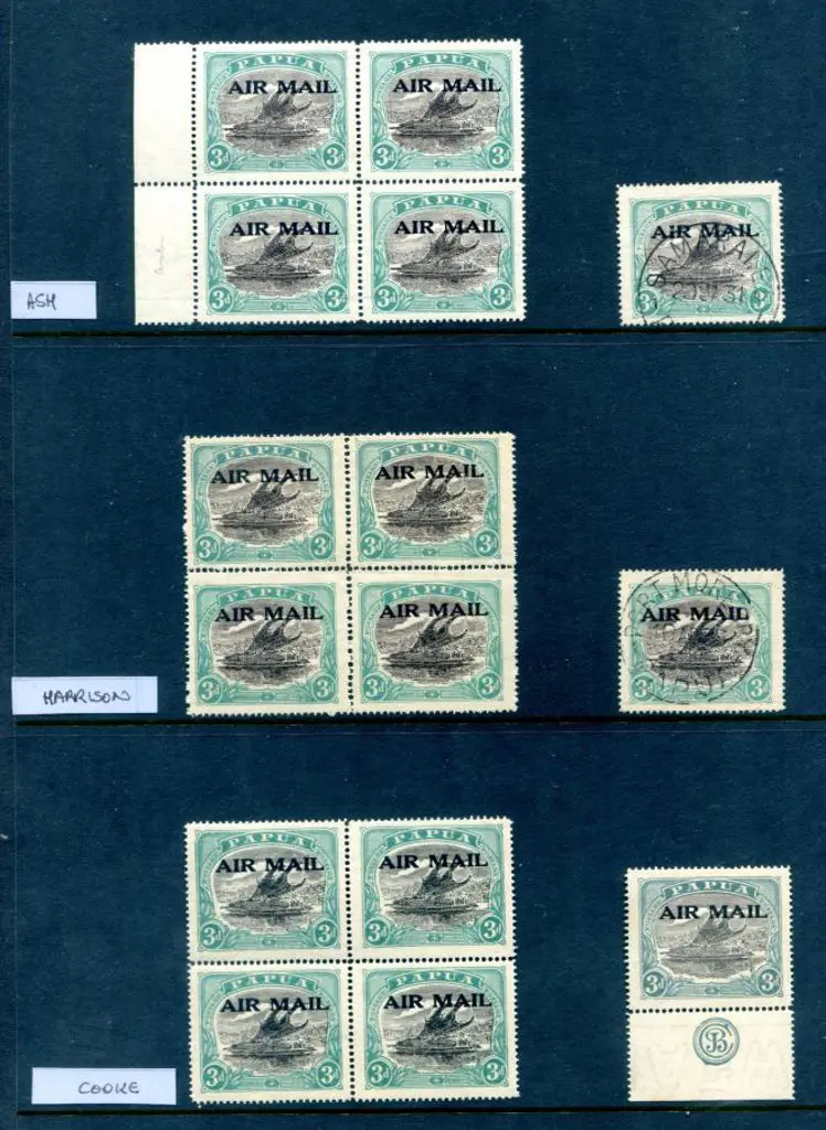 1929/30 3d Ash, Cooke & Harrison printings of the ... Image 1++