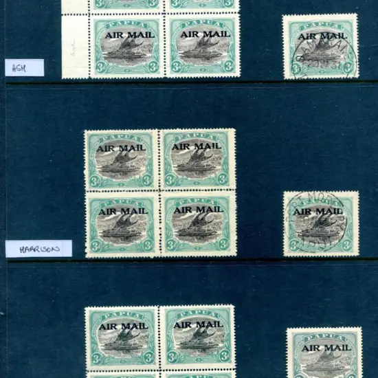1929/30 3d Ash, Cooke & Harrison printings of the ...