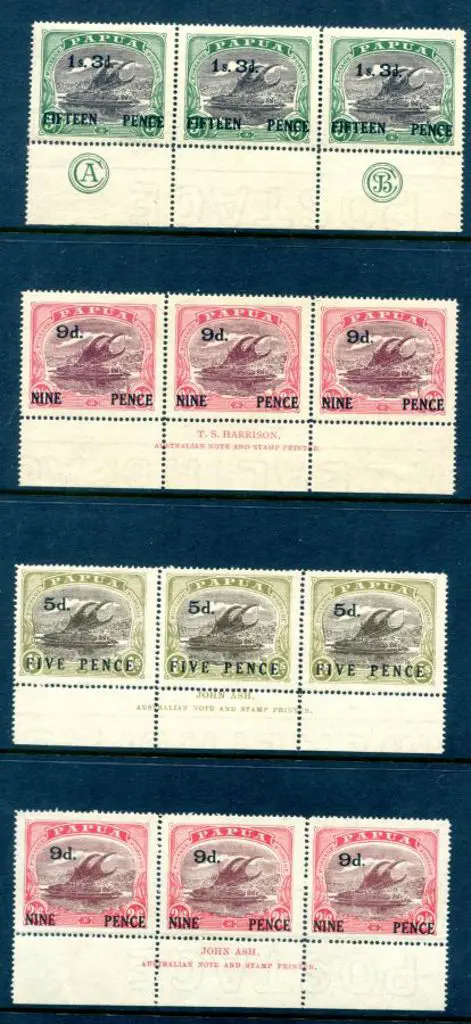 1931 5d on 1/- (Ash), 9d on 2/6d (Harrison & Ash) ... Image 1++