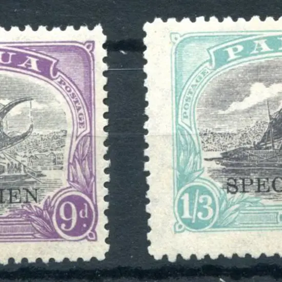 1932 9d & 1/3d Lakatois ovptd "SPECIMEN". Mint ...