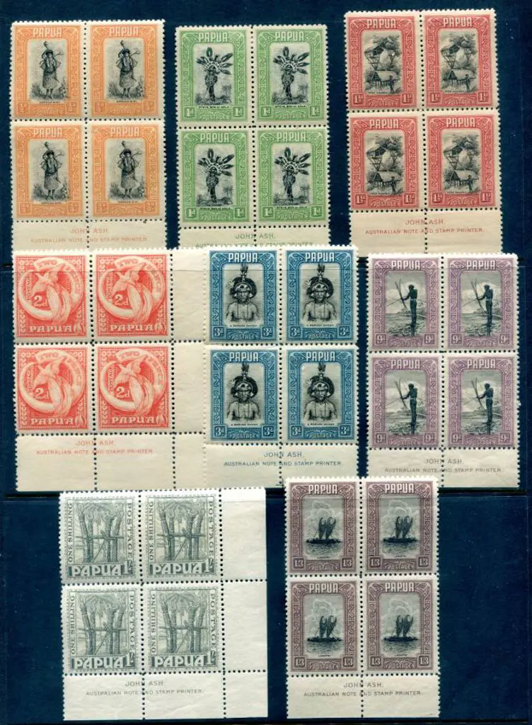 1932 ½d to 1/3d Pictorials bar 4d, 5d & 6d vals in ... Image 1++