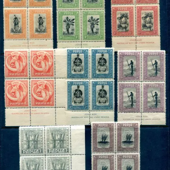 1932 ½d to 1/3d Pictorials bar 4d, 5d & 6d vals in ...