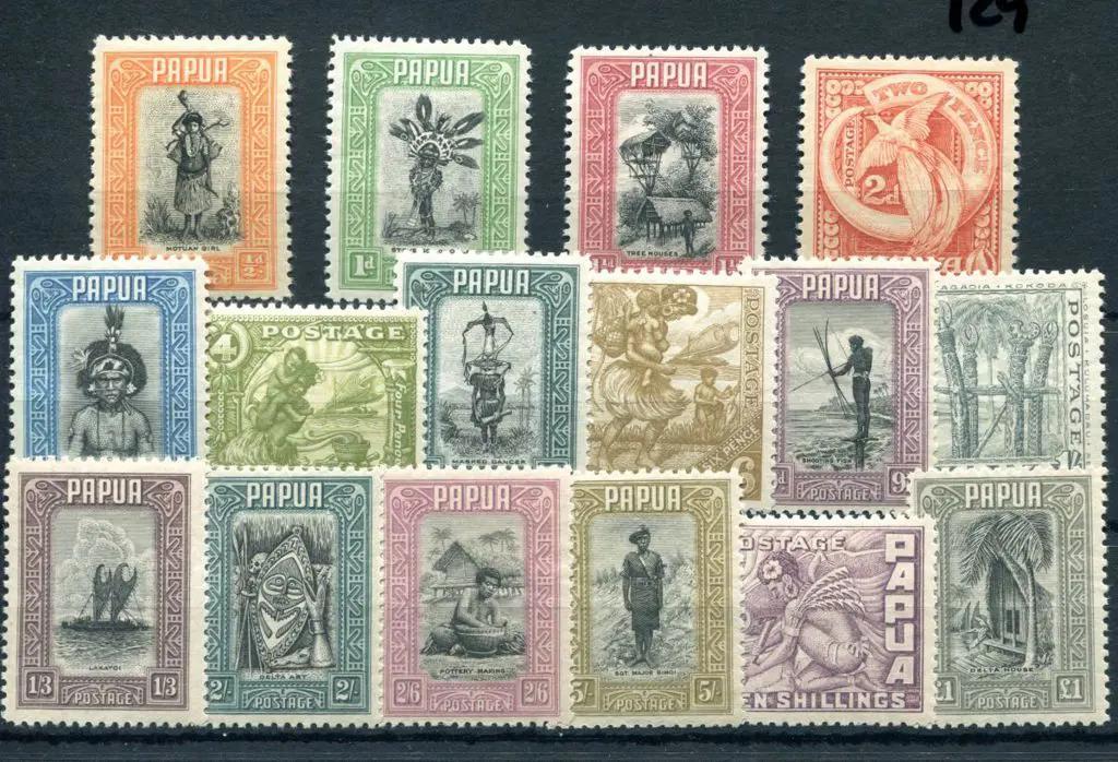 1932 Pictorials set of 16 to £1. MUH but with "2 ... Image 1++