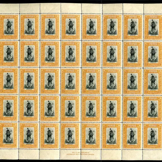 1932/40 ½d black & buff with WCG McCracken imprint ...
