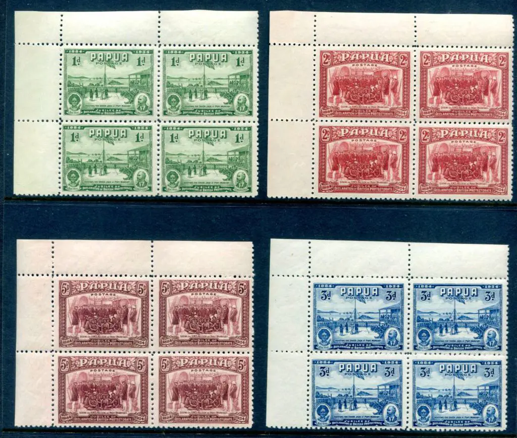 1934 50th Anniv set of 4 in top left marginal ... Image 1++