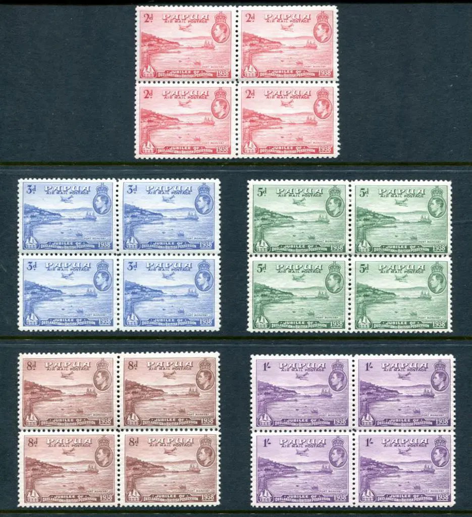 1938 50th Anniv British Possession set of 5 in MUH ... Image 1++