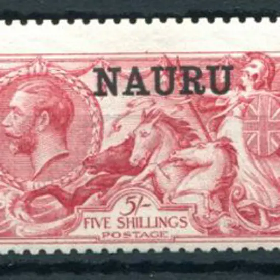 1916/23 Seahorses set of 3 with 2/6d pale brown ...
