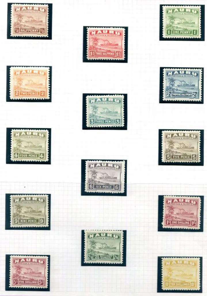 1924/48 SS "Century" set of 14 to 10/- on shiny ... Image 1++