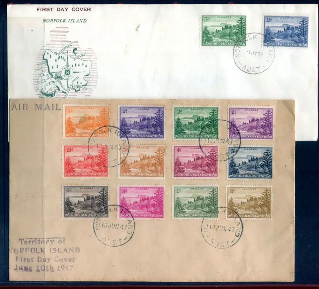 1947 (10th June) Ball Bay set of 12 on plain FDC ... Image 1++