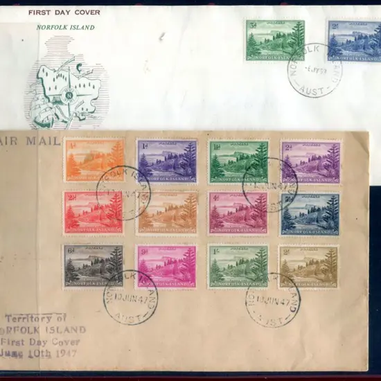 1947 (10th June) Ball Bay set of 12 on plain FDC ...