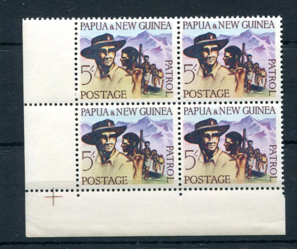 1962 5/- Patrol in bottom left corner block of 4. ... Image 1++