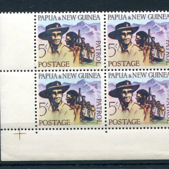 1962 5/- Patrol in bottom left corner block of 4. ...