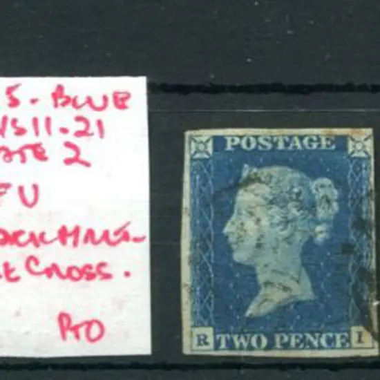 1840 2d blue in the 3 distinct shades - deep full ...