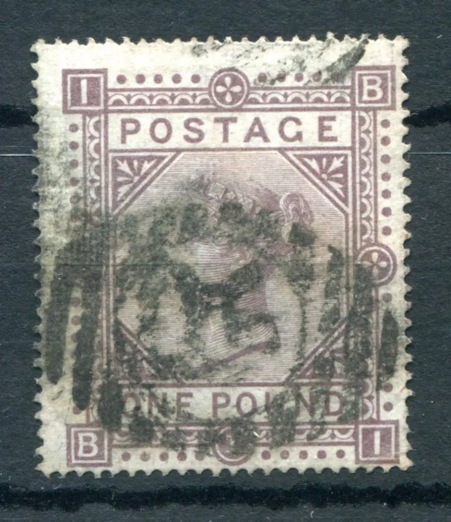 1867/83 £1 brown-lilac with Maltese Cross wmk. ... Image 1++