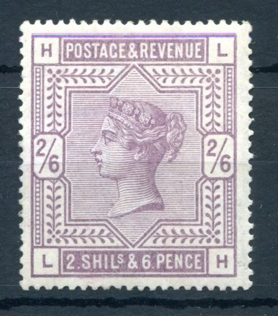 1883/84 2/6d lilac QV. MLH with a few black album ... Image 1++