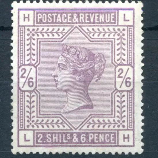 1883/84 2/6d lilac QV. MLH with a few black album ...