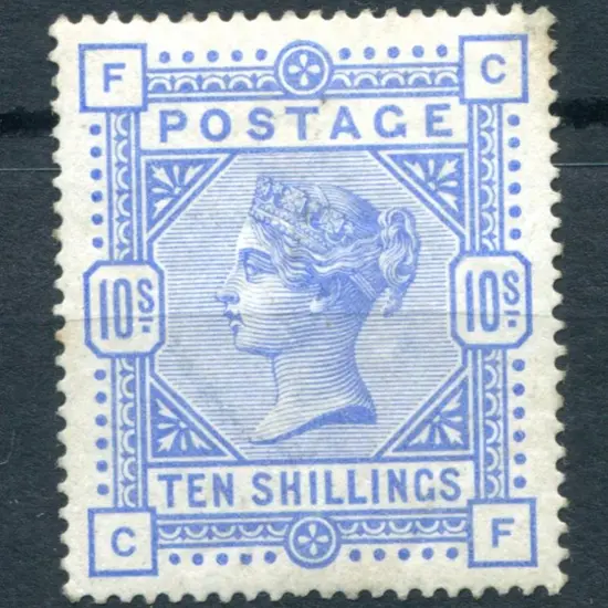1883/84 10/- ultramarine. MLH with some minor gum ...