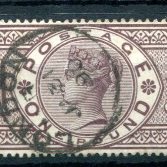 1884 £1 brown-lilac QV, Three Crown wmk. Fine used ...