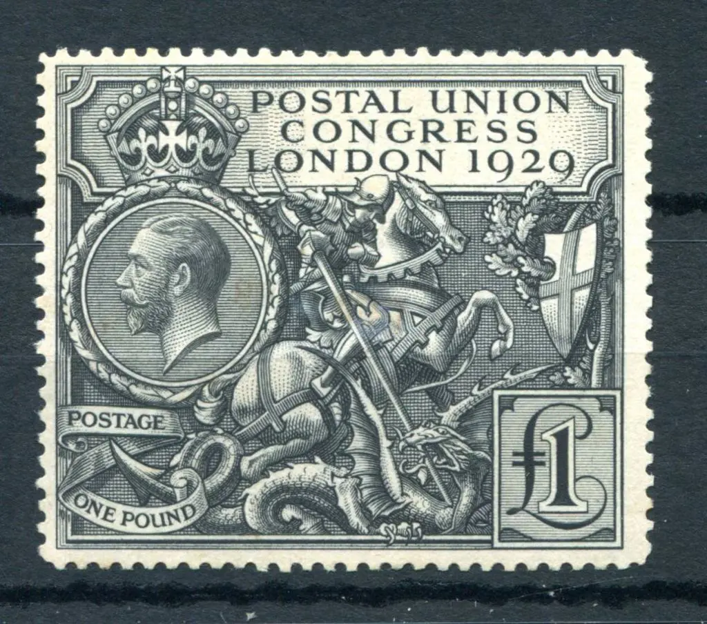 1929 £1 PUC. Mint without gum, slight staining not ... Image 1++