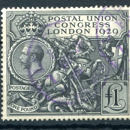 1929 £1 PUC. Fine used with centrally applied ...