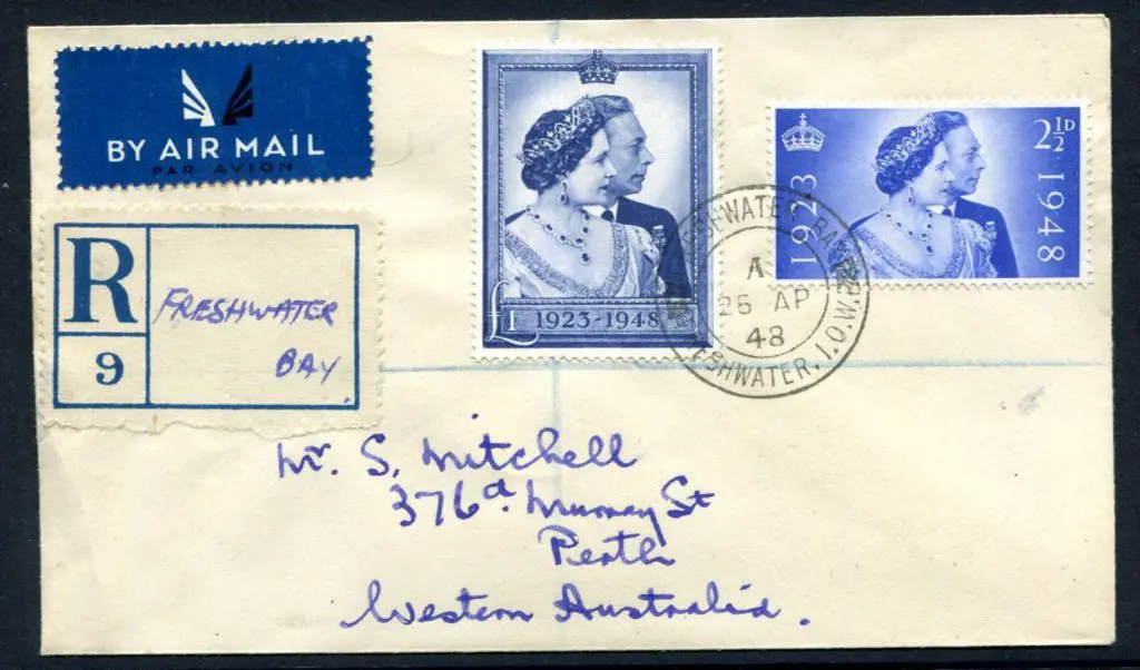 1948 (26th Apr) Silver Wedding FDC with pair tied ... Image 1++