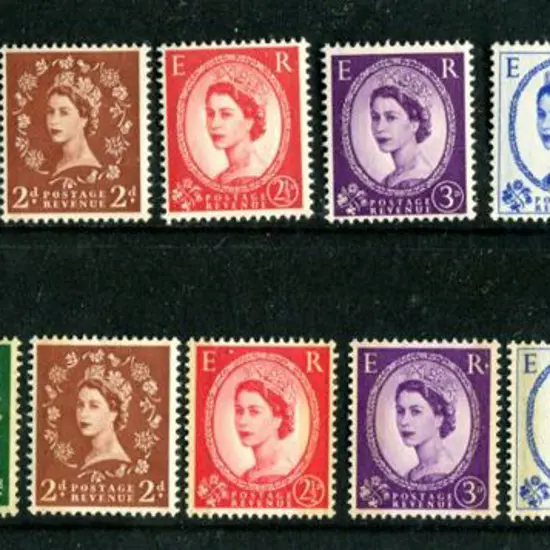 1958/61 ½d to 4½d QEII Wildings with both Graphite ...