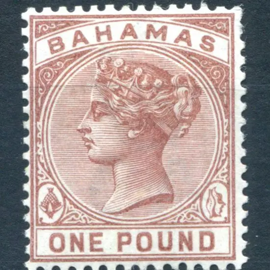 Bahamas 1884/90 £1 Venetian red QV. Fine MLH. SG ...