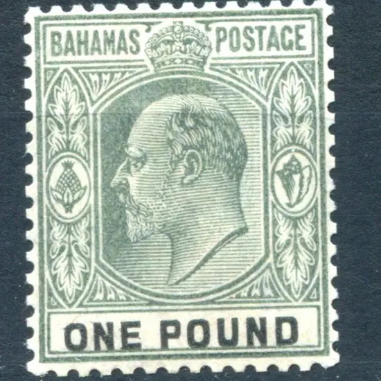Bahamas 1902/07 £1 green & black KEVII. Superb ...