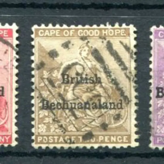 Bechuanaland 1885/87 "British Bechuanaland" ovpts ...