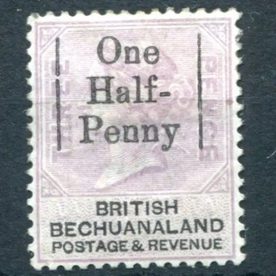 Bechuanaland 1888 "One Half-Penny" surcharge on 3d ...