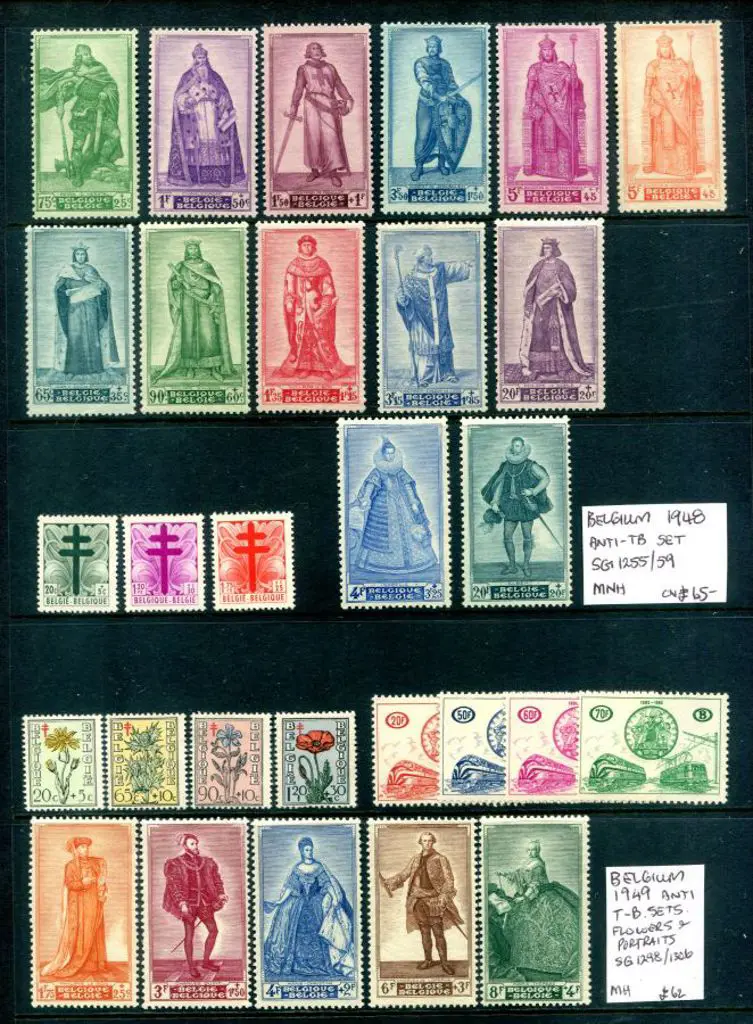 Belgium 1946 War Victims Relief Fund set of 6 MUH ... Image 1++