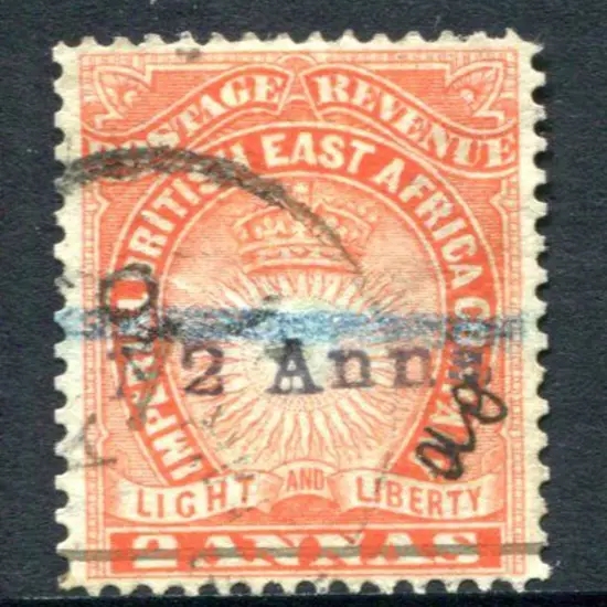 British East Africa 1891 "½ Anna" Mombasa ...