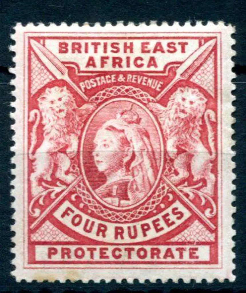 British East Africa 1897/1903 4r carmine QV. MLH, ... Image 1++
