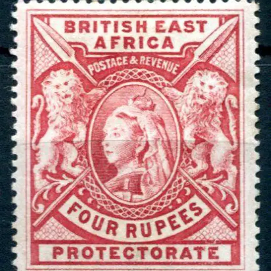 British East Africa 1897/1903 4r carmine QV. MLH, ...