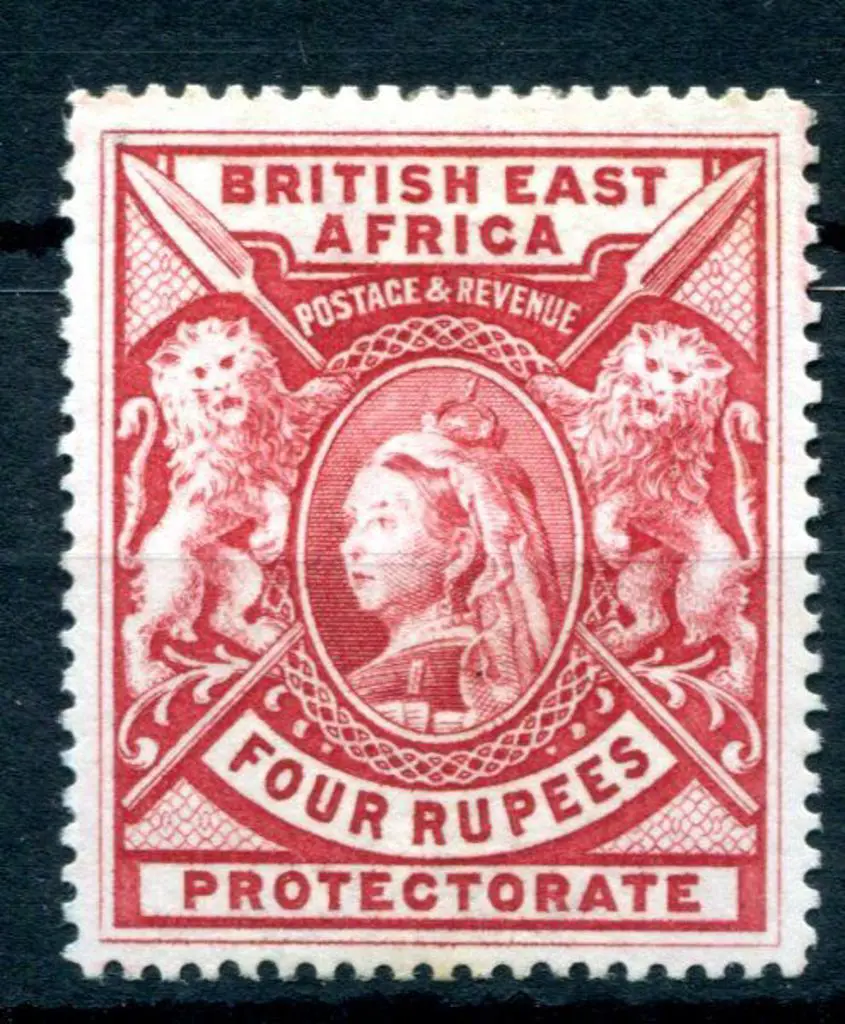 British East Africa 1897/1903 4r carmine QV. Fine ... Image 1++