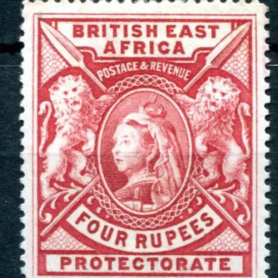 British East Africa 1897/1903 4r carmine QV. Fine ...