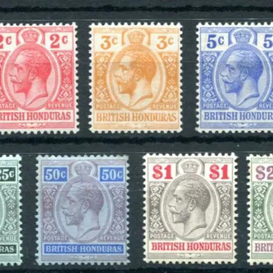 British Honduras 1913/21 KGV complete set of 10 to ...