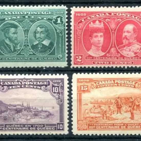 Canada 1908 Quebec Tercentenary set of 8. MH with ...