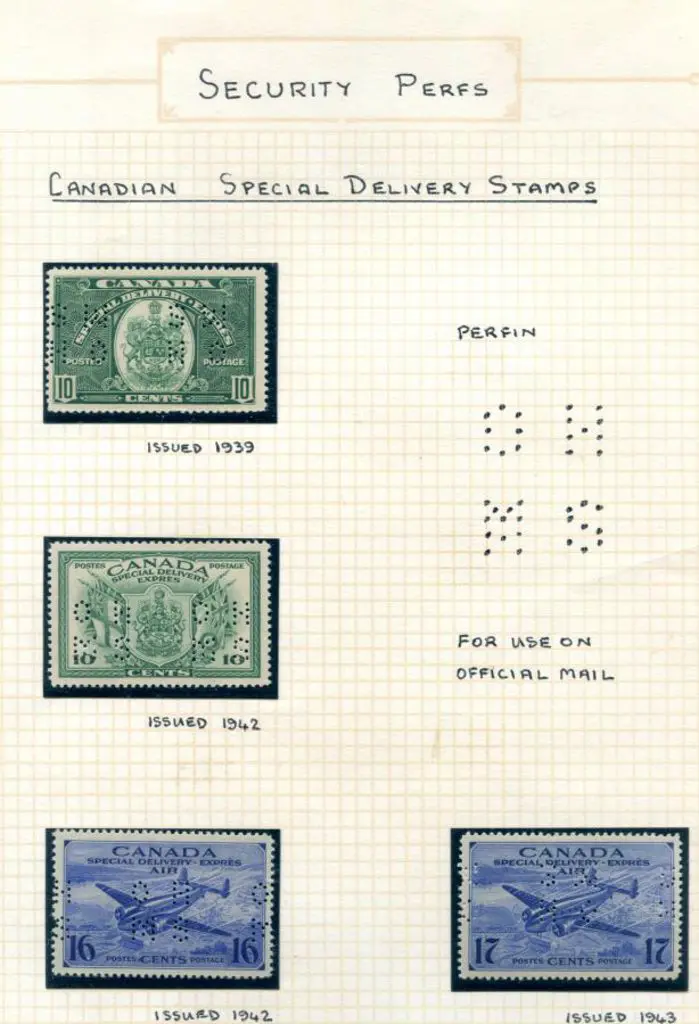 Canada 1939/43 Special Delivery issues on album ... Image 1++