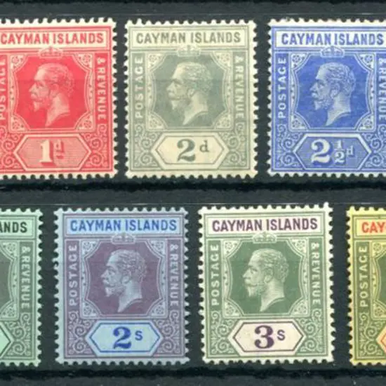 Cayman Islands 1912/20 KGV set of 13 to 10/- ...