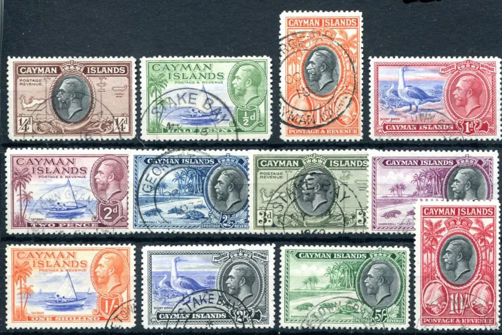 Cayman Islands 1935 KGV Pictorials to 10/- set of ... Image 1++