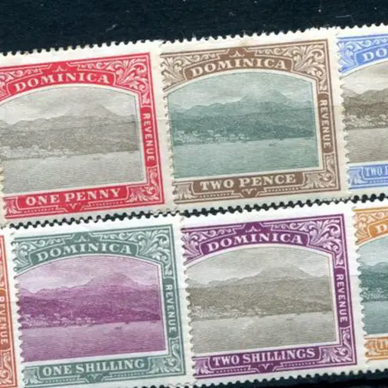 Dominica 1903/07 KEVII to 5/-, wmk CC set of 10. ...